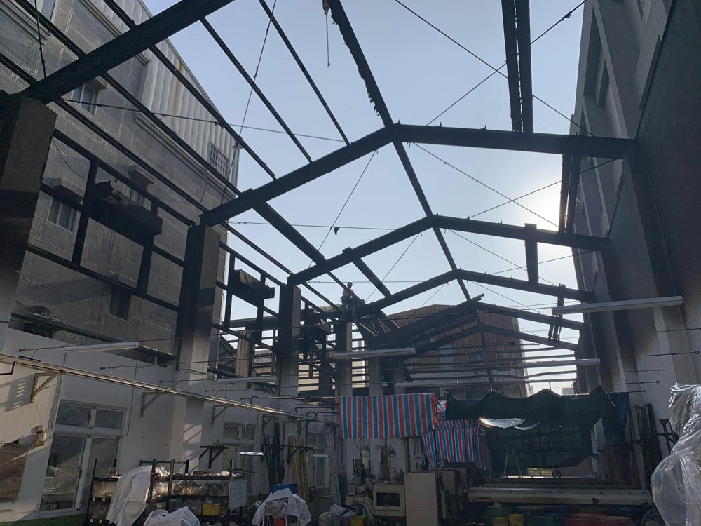 彰化秀水 200坪失火廠房翻修
